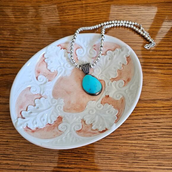 Elegant Vintage Soap Dish Filigree Leaf Design Light Pink & White Italian Beauty - Picture 6 of 8